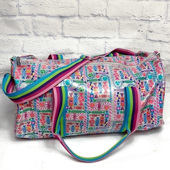 Bari Lynn silver candy print duffel bag - Picture 2 of 6